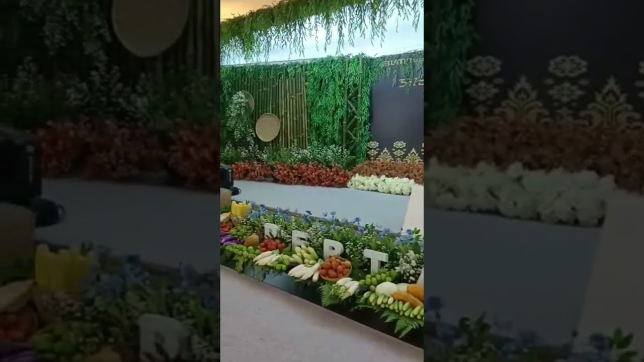 DEKORASI MINI GARDEN BUAH DAN SAYURAN