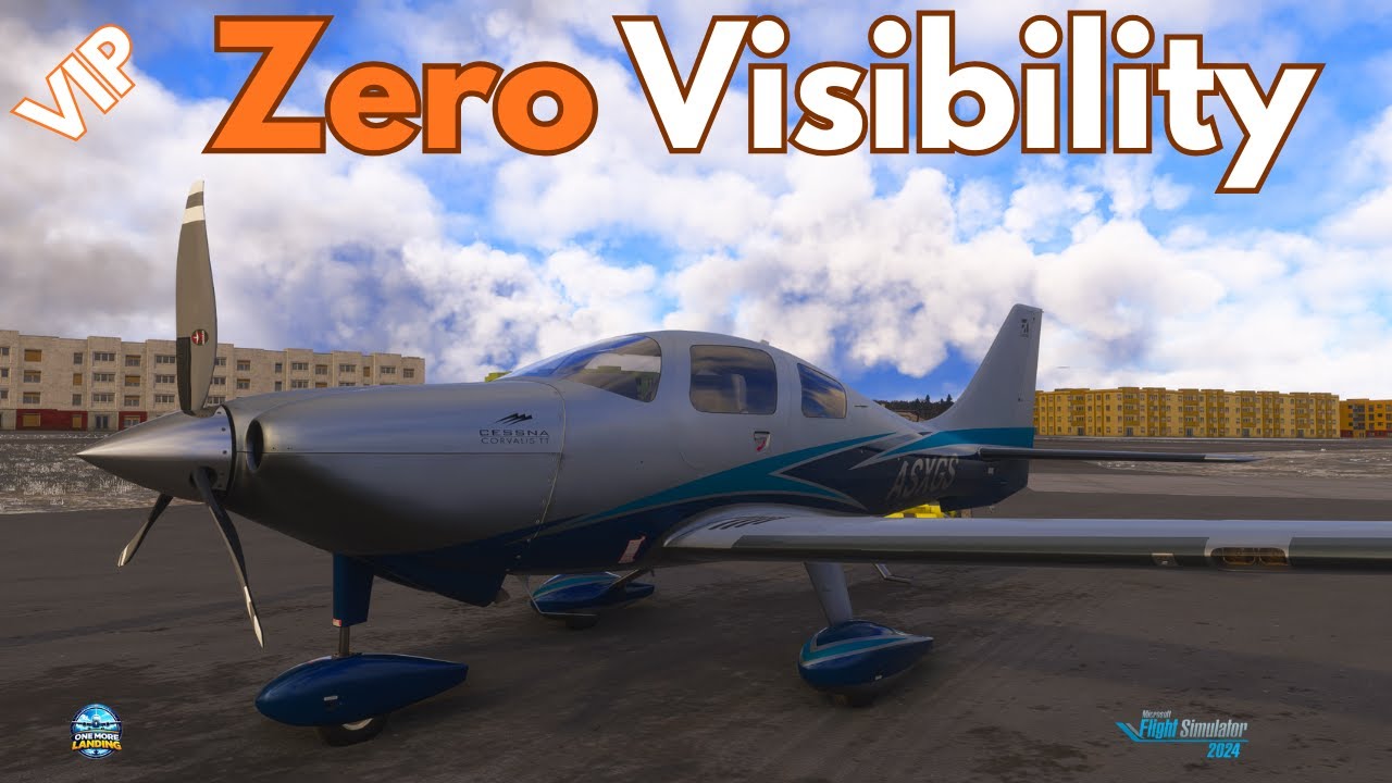VIP Mission – Landing Blind in a Blizzard | MSFS 2024 Career Mode
