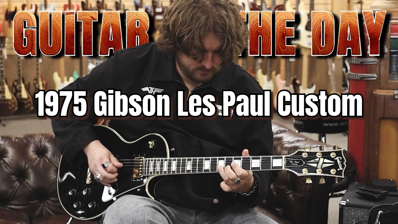 Gibson Les Paul Custom Black Beauty 1975 года | Гитара дня