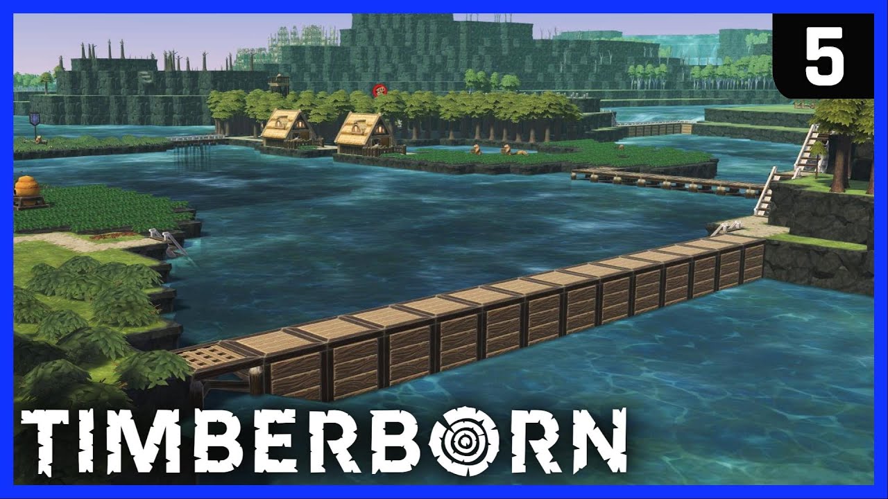 COMPLETING A 'DAM' BIG PROJECT! ► TIMBERBORN Early Access Ep 5