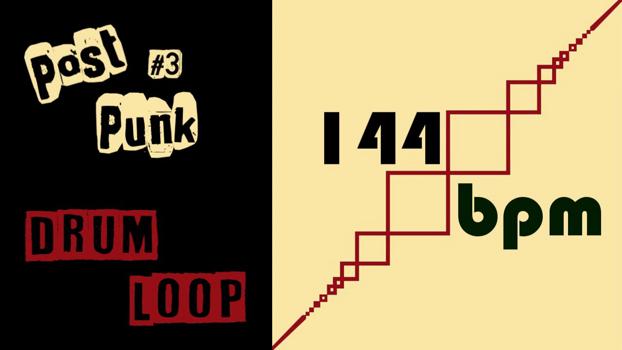 Post Punk Drum Loop #3 - 144 bpm