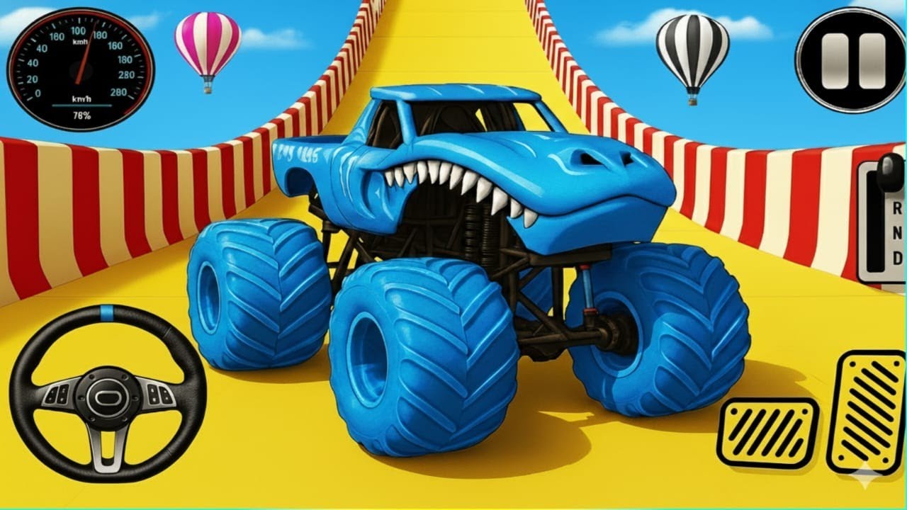 Monster Truck Mega Ramp Impossible Driver - Mega Ramp Monster Truck Racing - Android Gameplay