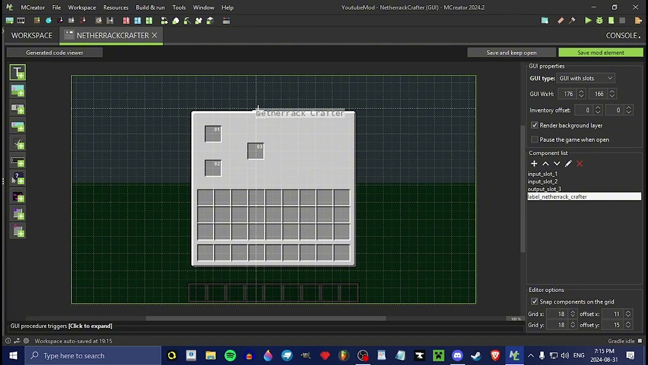 MCreator Tutorial - Custom Crafting-table + GUI (simple tutorial)