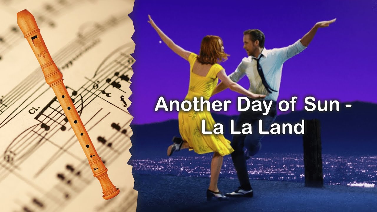 Partitura Another Day of Sun   La La Land versión Tres Flauta Dulce