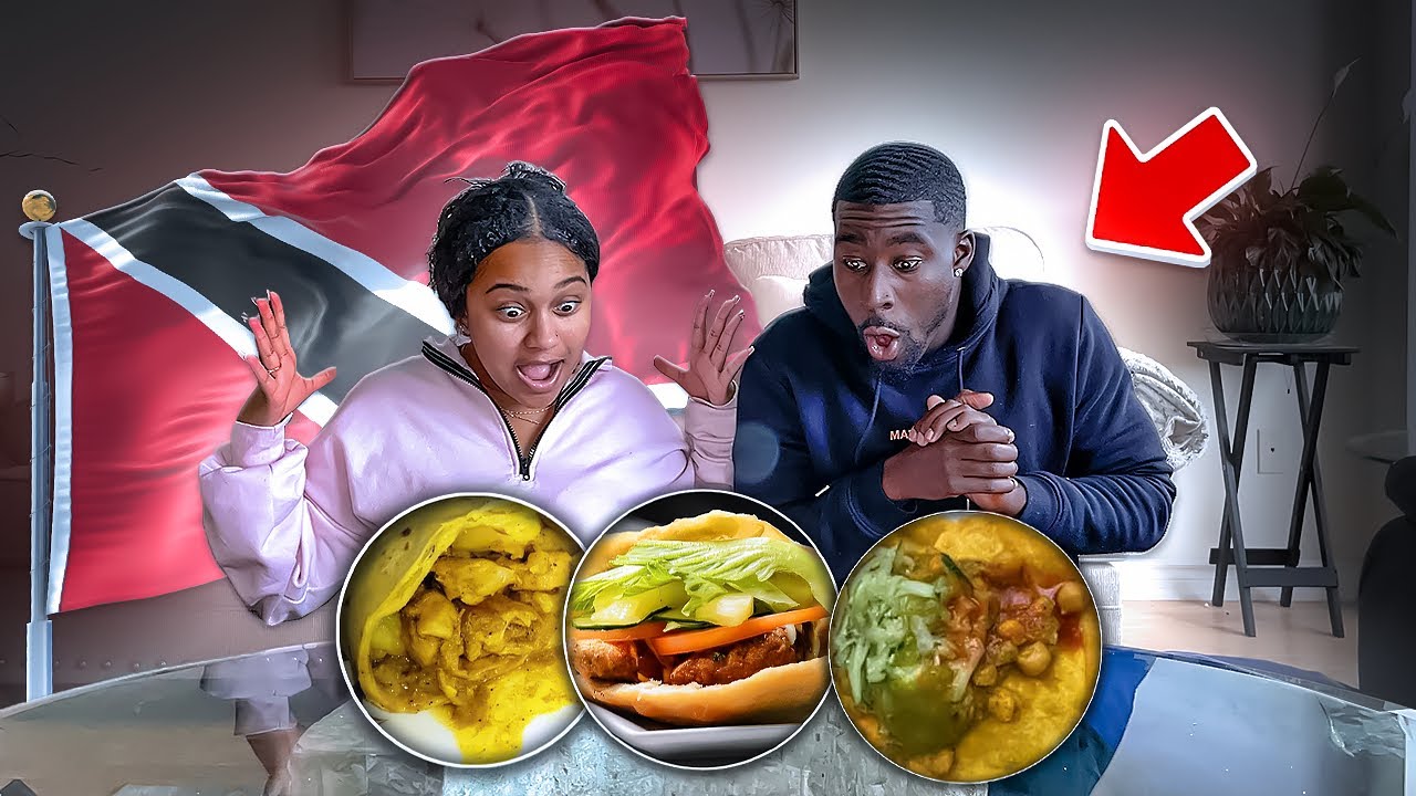 Trying TRINIDADIAN FOOD for the FIRST TIME! 🇹🇹 | MUKBANG