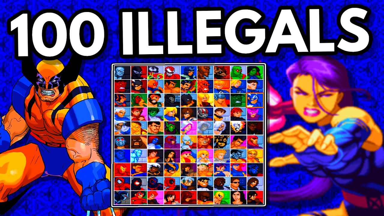 Как X-Men Arcade... Но там более 100 персонажей!