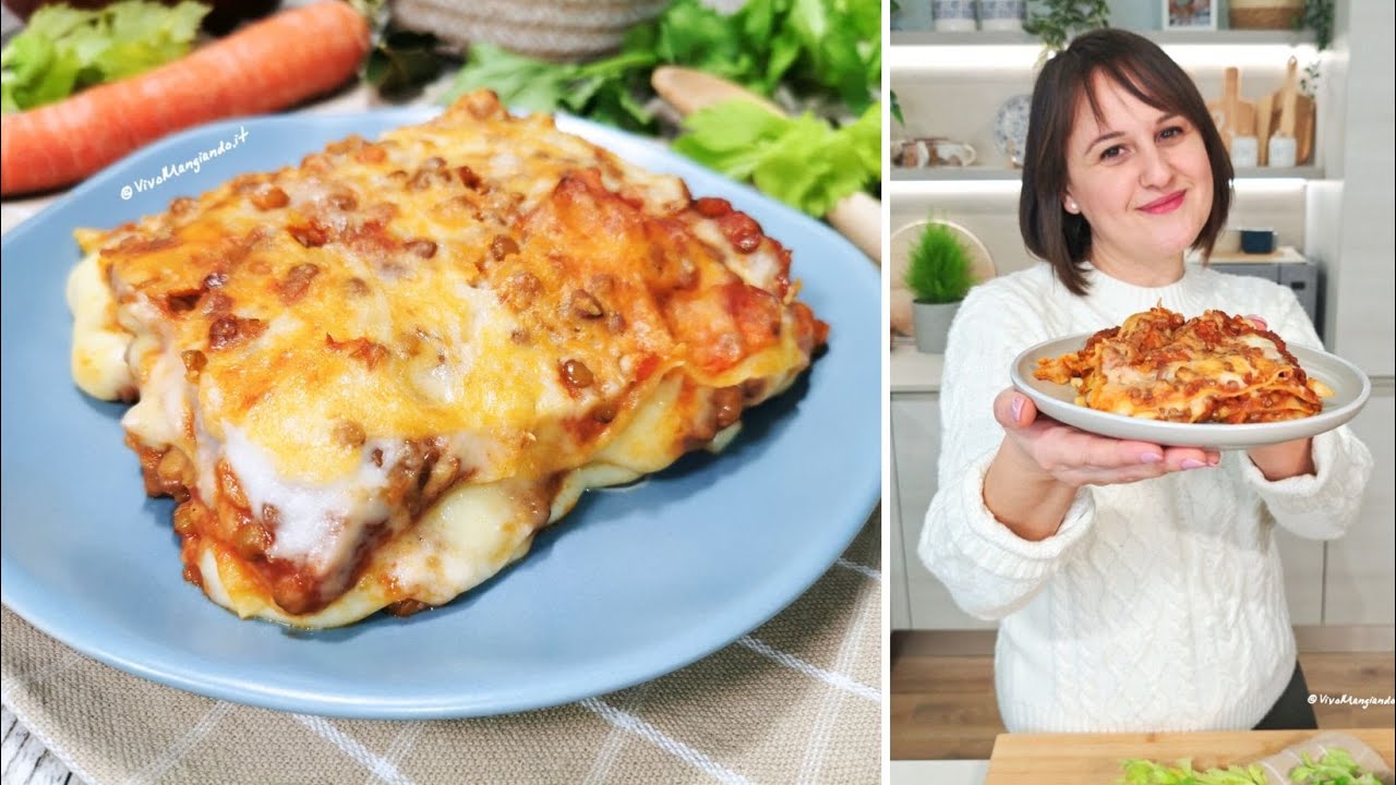 Lasagne al ragù di lenticchie, piacerà a tutti!