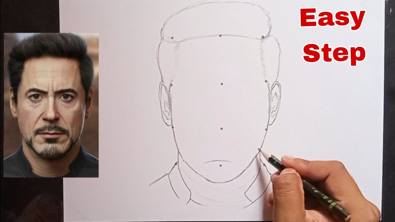 How to draw Iron Man Drawing // iron man drawing easy Step// iron man drawing step by step