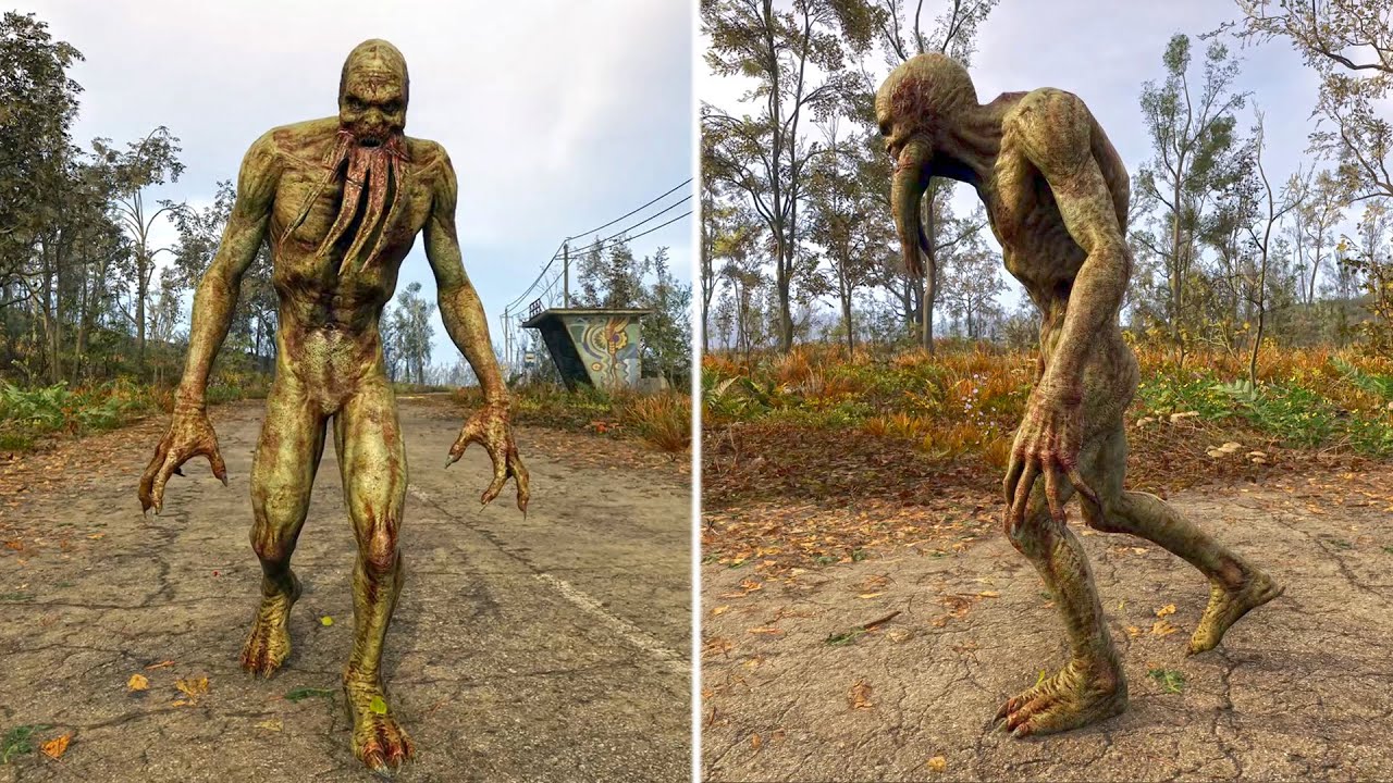 STALKER 2 Bloodsucker Mutant NPC Model View (Free Camera Up Close)