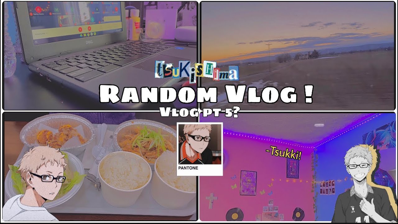 🍥 Random vlog #5? // Food, Anime, School, etc. 🍀 🍡 🍥