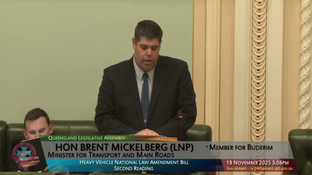 20251118 HEAVY VEHICLE NATIONAL LAW AMENDMENT BILL Second Reading