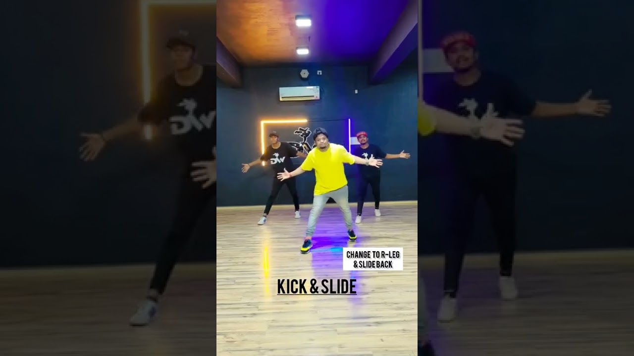 DANCE TUTORIAL : #BEGINNER_LEVEL , MOVE NAME : KICK & SLIDE  #dance #tutorial #trending #learn