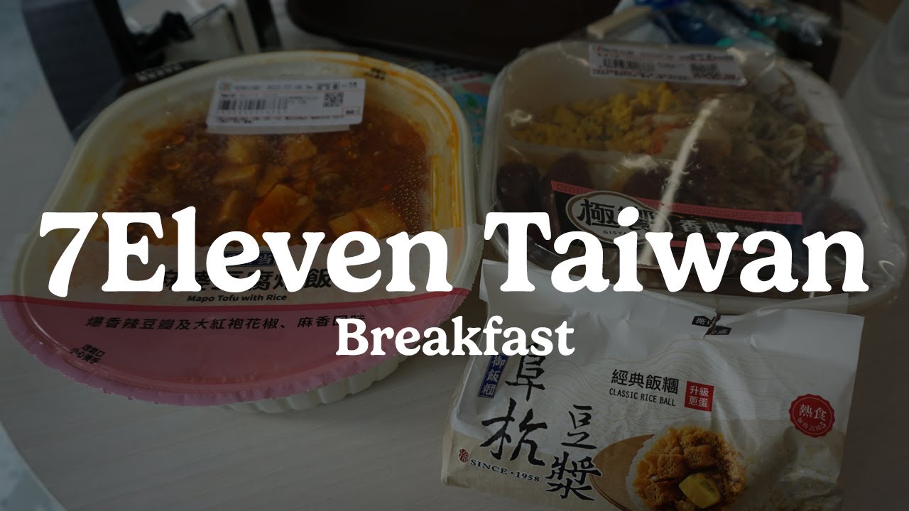 Breakfast at 7Eleven Taiwan