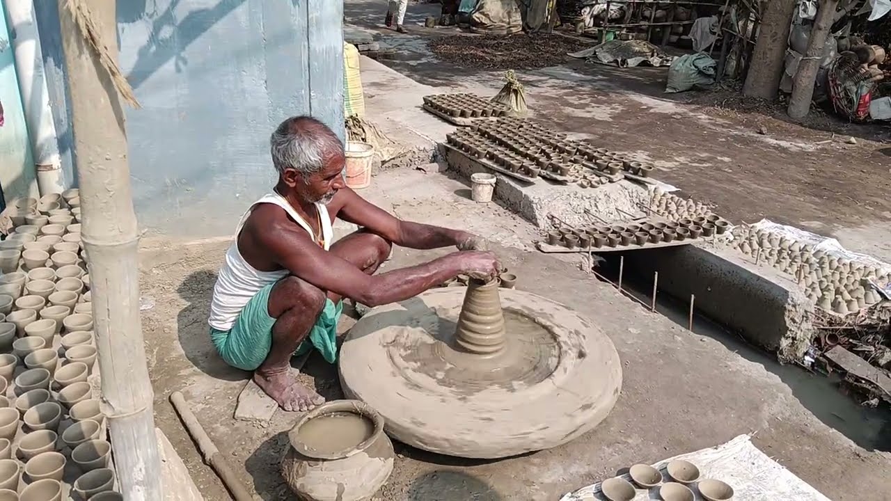 Kumhar ki Chakki | Potter | Mitti ke Bartan Banane Wale Bhaiya | Chai Chuka @Rekha-i6f9w 