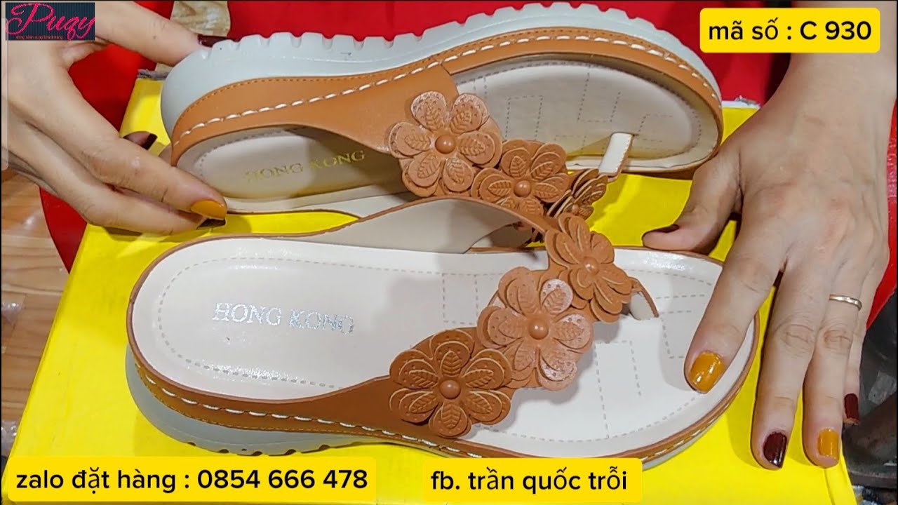 @quoctroitv : Dép thái nữ ,dép da nữ mới về shop siêu bền ,Cửa hàng  Phú Quý tập 281