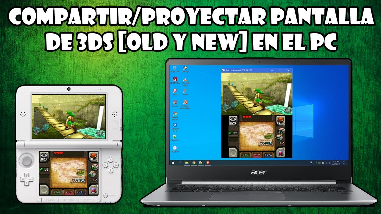COMPARTIR/PROYECTAR PANTALLA de 3DS (OLD y NEW) con version 11.13 al PC. BIEN EXPLICADO