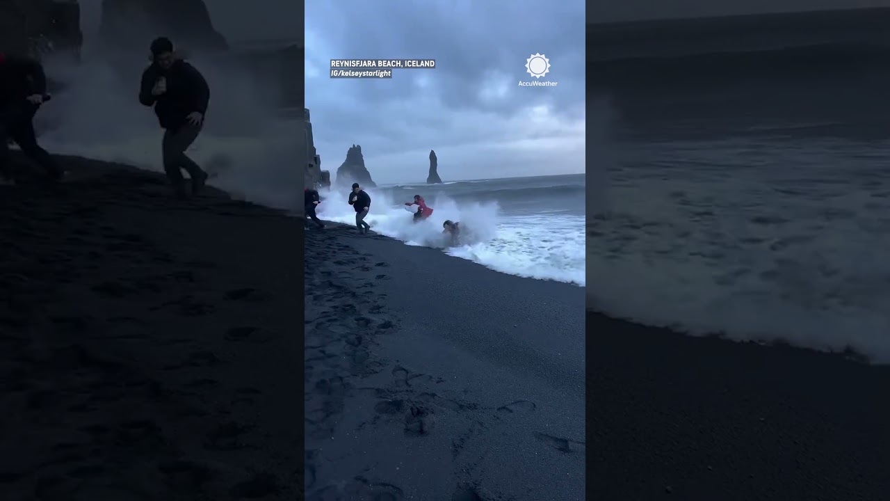 Tourists Ignore Warning... Then the Ocean Strikes 🌊