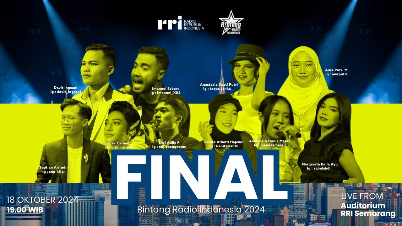 🔴 Final Bintang Radio 2024 ⭐️ RRI Semarang 🎶🎶🎶