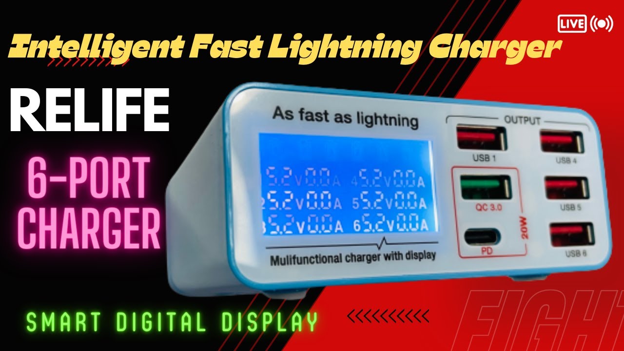 6PORT CHARGER|RELIFE RL304P