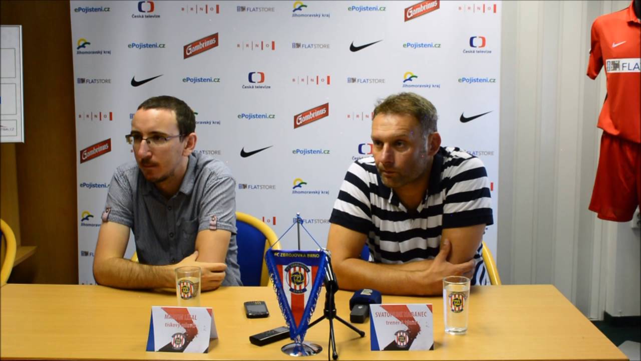 Trenér Habanec před utkáním s Hradcem Králové.