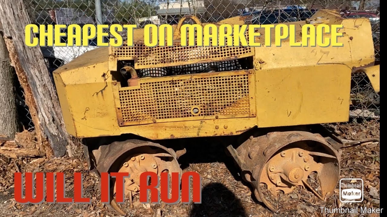 Buying The Cheapest Diesel Trench Compactor On Marketplace Will It Run?