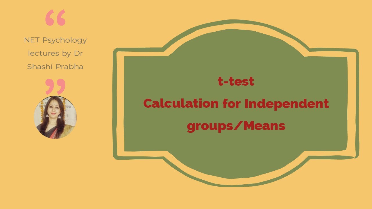 Statistics 23,  t-test for independent group