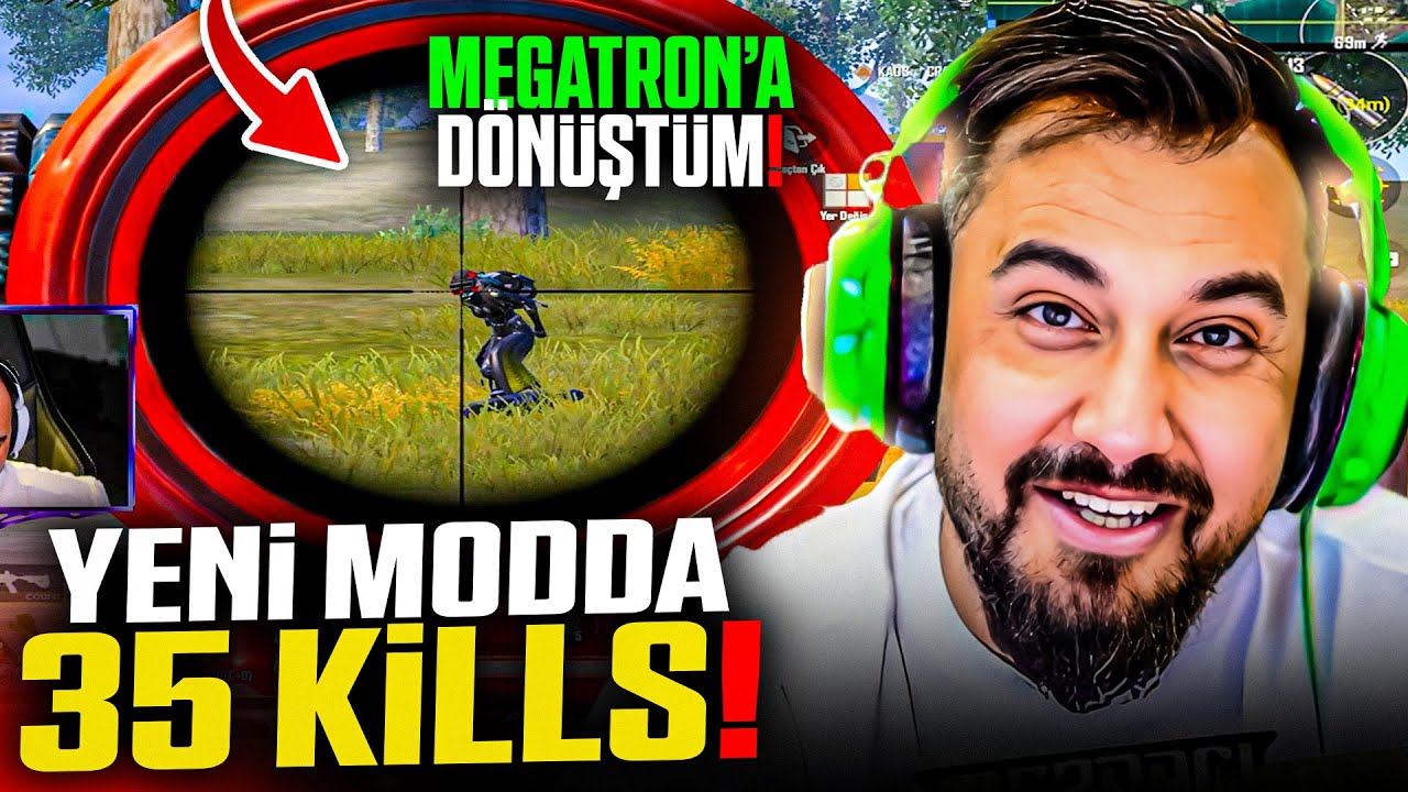 YENİ MOD'DA 35 KİLLS! MEGATRONA DÖNÜŞTÜM! | PUBG MOBILE