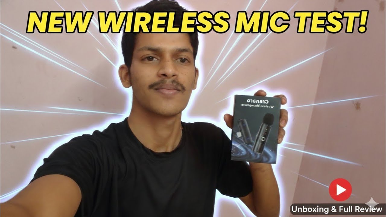 New wareless mic unboxing and full review 😍😄#lifestylewithraja 