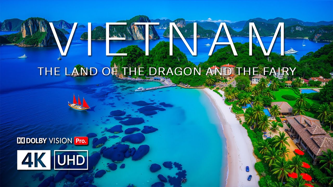 🇻🇳 Вьетнам показан в потрясающих кадрах, снятых дроном в разрешении 4K | Природные чудеса: побереж