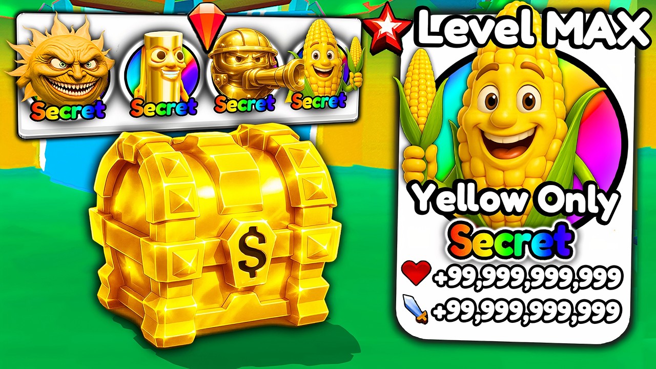Starting Over as NOOB with YELLOW ONLY in Brainrot Evolution!