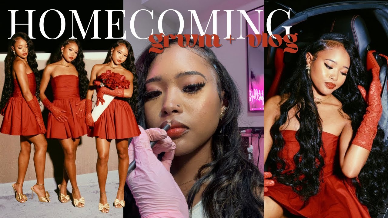 GRWM ДЛЯ HOCO + VLOG: макияж, прически, фотографии, танцы и многое другое