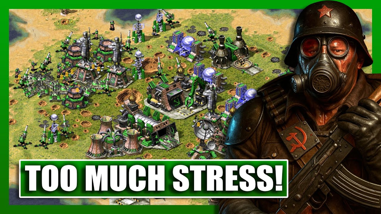 Red Alert 2 | Too Much STRESS! | (7 vs 1 - No Superweapons!)