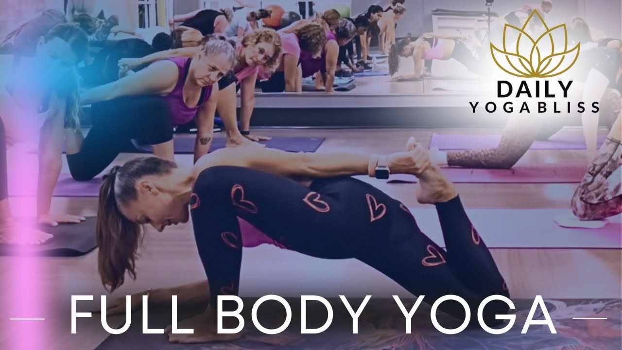 60-MIN At-Home POWER YOGA Workout + Abs | Full Body Toning, Mobility & Weight Loss + Flexibility