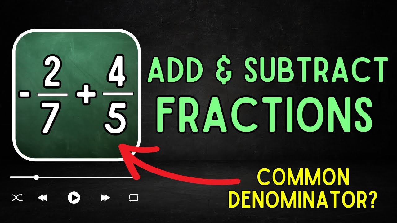 How to Add & Subtract Positive & Negative Fractions (with Mixed Numbers!)