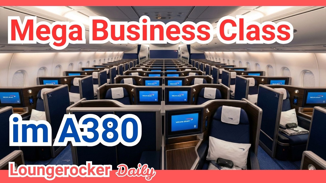 British Airways mit 110 BUSINESS Class Sitzen in einem Flugzeug