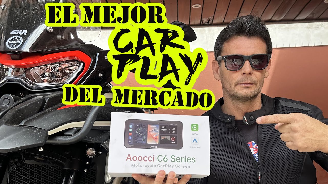 El mejor Car Play del mercado Aoocci C6 Pro Dashcam #benelli #carplay #motos #biker