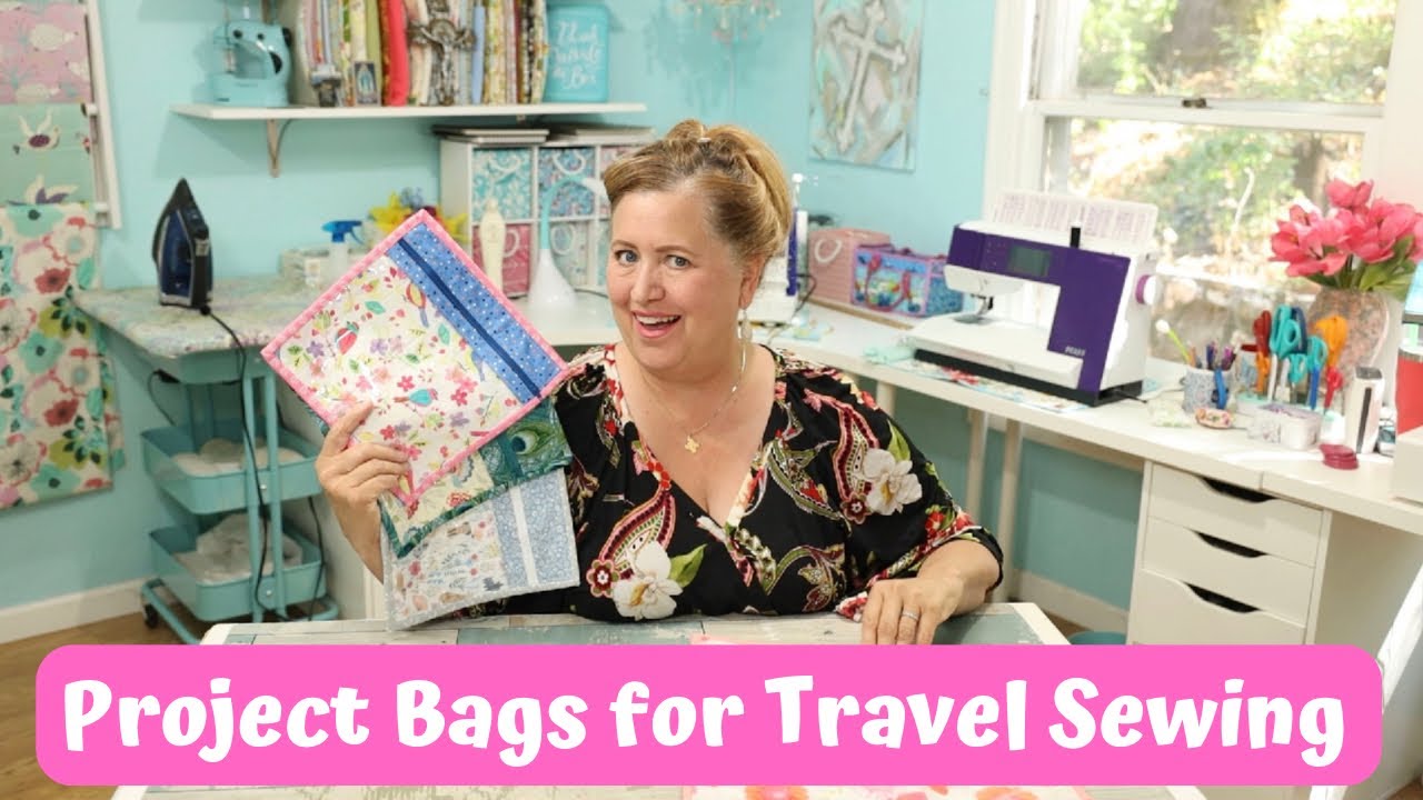 Travel sewing project bags