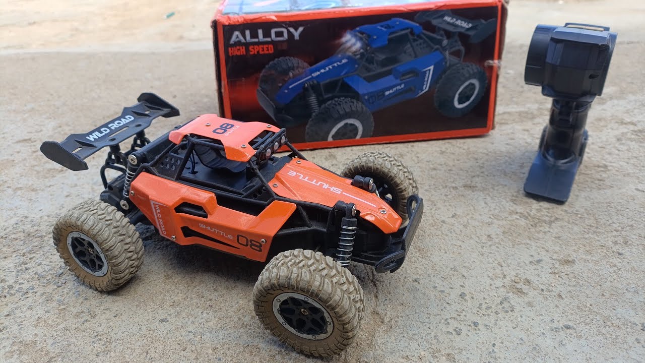 carrinho de controle remoto do Aliexpress,teste off road e duração da bateria.