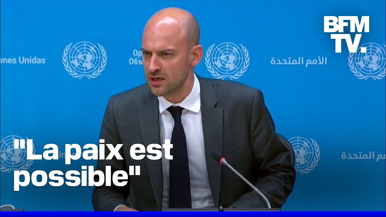 État de Palestine: la conférence de presse de Jean-Noël Barrot à l'ONU en intégralité
