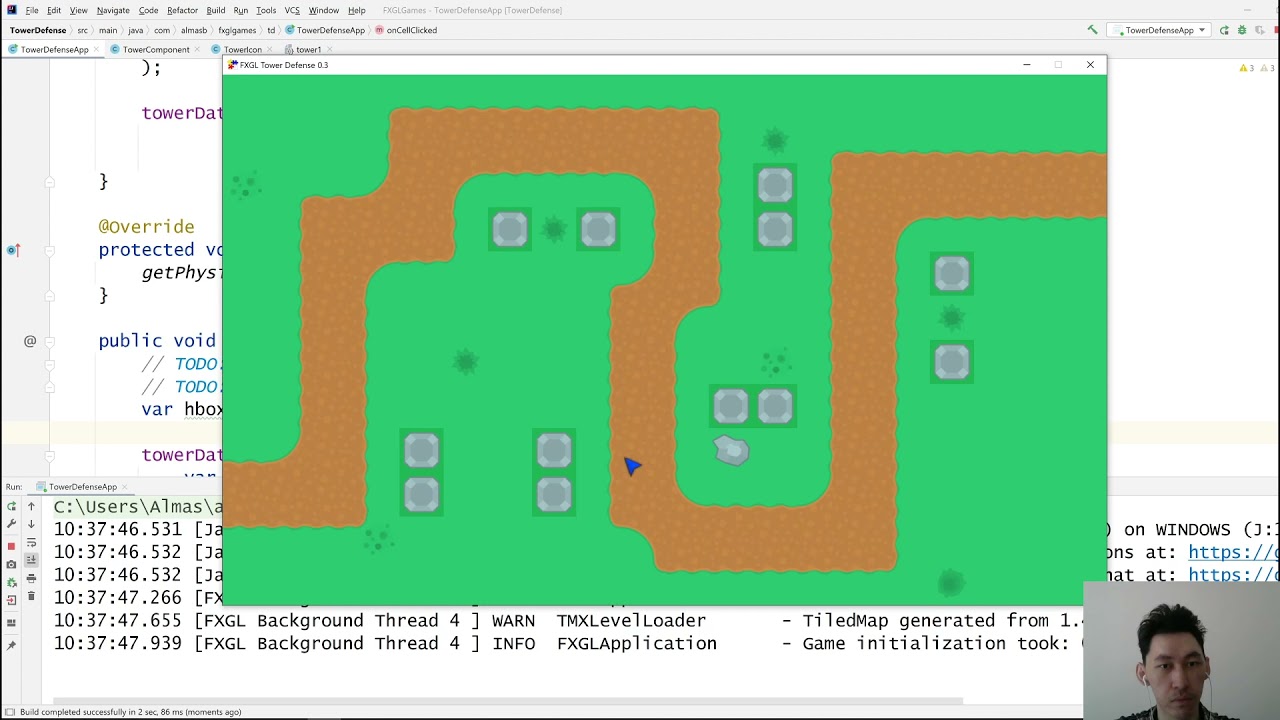 DevStream: FXGL Tower Defense
