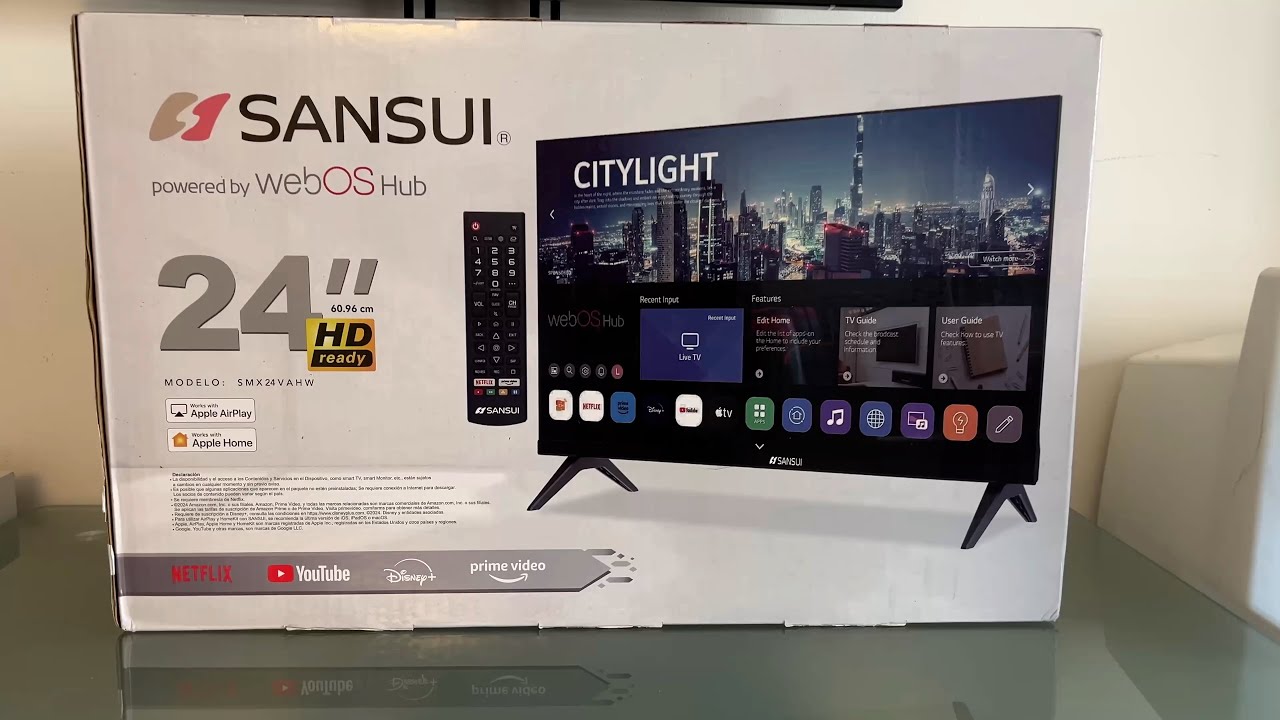 Televisión Sansui de 24 Pulgadas SmartTV con WebOS