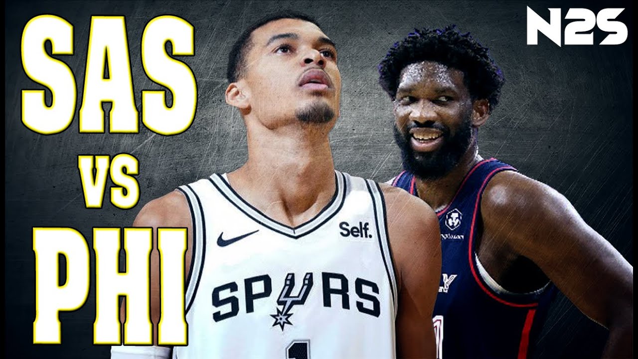 San Antonio SPURS vs Philadelphia 76ERS - FULL GAME - CPU vs CPU - NBA 2K24