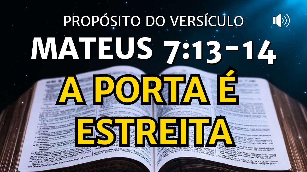 Por que Mateus 7:13-14 é um dos versículos mais difíceis de pregar?