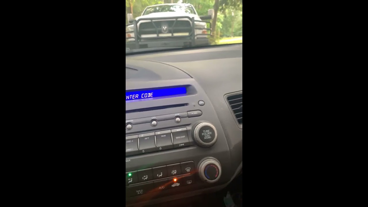 Honda civic 2010 stereo bloqueado