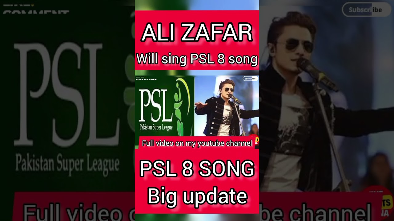 Who will sing PSL 8 song 2023 || PSL 8 song update 