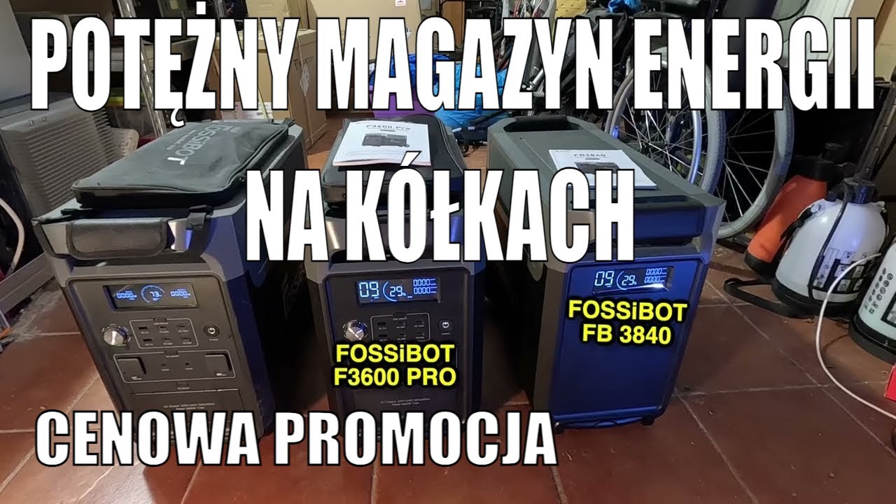 Przenośne 11,52kWh Energetyczny potwór Fossibot F3600 plus bateria FB3840