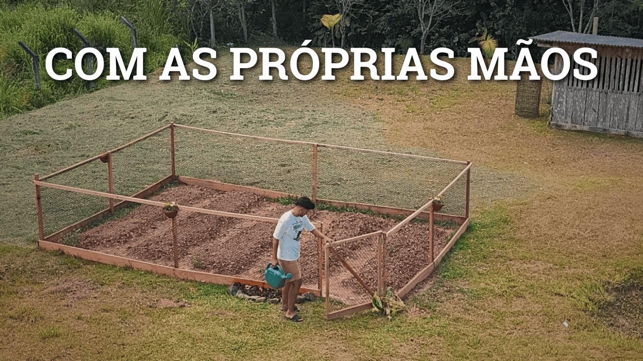 Construindo uma horta do zero | A paz do campo 🌱