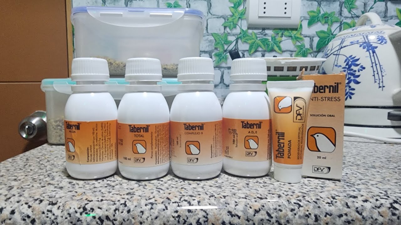 Vitaminas y más que utilizo en el Aviario