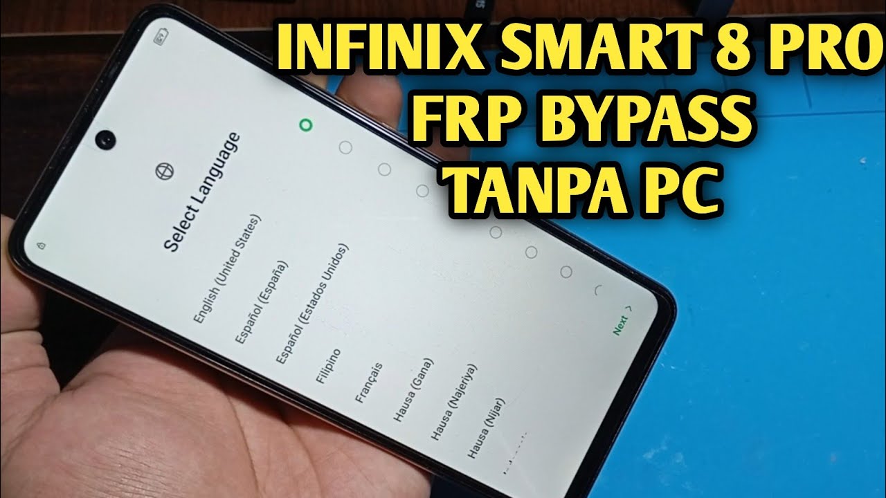 Infinix Smart 8 Pro Frp Bypass