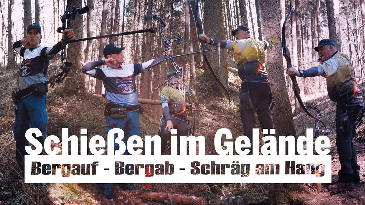 Bogenschießen im Gelände   bergauf, bergab und schräg am Hang   Grundlagen
